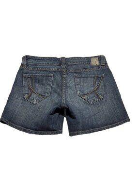 Los Angeles Jeans Diva Womens Denim Shorts Size 13 Dark Wash Mid-Rise 5 Pockets